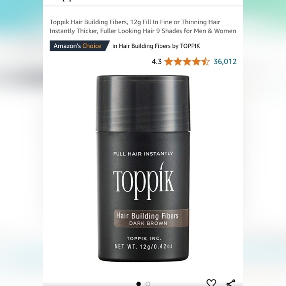 Toppik | Hair | Toppik Hair Building Fibers 2g Fill In Fine Or Thinning ...